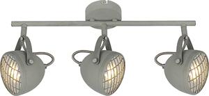 Lampada a sospensione PENT grigio cemento 3xGU10x50W metallo dim.: 21x45x10 cm IP20 Candellux