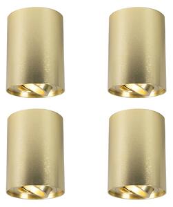 Set di 4 faretti oro/ottone regolabili - Rondoo up