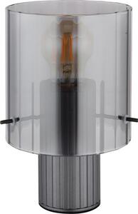 GLOBO LIGHTING Lampada da Tavolo Design Moderno in Metallo con Paralume Vetro Fum colore Grigio - 15904TS Tulivar