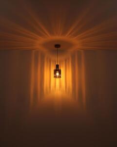 GLOBO LIGHTING Lampada da Tavolo Design Moderno in Metallo con Paralume Vetro Fum colore Grigio - 15904TS Tulivar