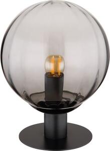 GLOBO LIGHTING Lampada da Tavolo Design Moderno in Metallo con Paralume Vetro Fum colore Nero - 15216T Dallerta