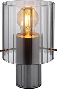 GLOBO LIGHTING Lampada da Tavolo Design Moderno in Metallo con Paralume Vetro Fum colore Grigio - 15904TS Tulivar
