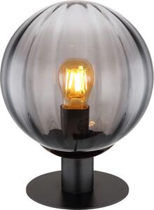 GLOBO LIGHTING Lampada da Tavolo Design Moderno in Metallo con Paralume Vetro Fum colore Nero - 15216T Dallerta
