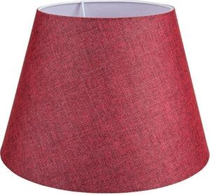 DecHome Lampada da Tavolo in Legno e Tessuto Base in Legno Bianca, Paralume in Tessuto Rosso Attacco E27 60W Dimensioni colore Rosso - Laguna