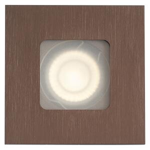 Set di 6 faretti da incasso moderni bronzo scuro quadrato IP44 - Qure
