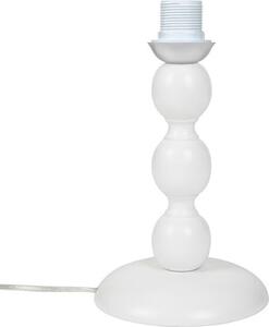 DecHome Lampada da Tavolo In Legno Naturale con Finitura Liscie Attacco E27 Dimensioni 17x27 cm colore Bianco - Laguna