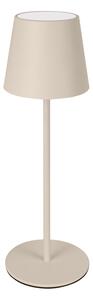 NEW MAJESTIC Lampada da Tavolo LED Ricaricabile Potenza 2 Watt IP54 colore Sabbia - 120451 SB Agata