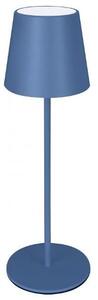 NEW MAJESTIC Lampada da Tavolo LED Potenza Max 2 Watt Varialuce 12x37h cm colore Blu Pastello - Agata Nuance