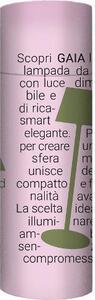 NEW MAJESTIC Lampada da Tavolo LED Ricaricabile Design Moderno 27 cm colore Verde - 120455 VS GAIA