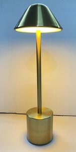 PYRAMIDEA lampada da Tavolo LED Senza fili Ricaricabile Design Moderno colore Oro - LRP12G Lux-Ray