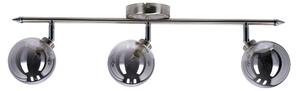 Lampada da soffitto Rodia con sfere color grafite, grigio fumé, 3xG9x40W, metallo, dimensioni: 18x66x10 cm, IP20, Candellux