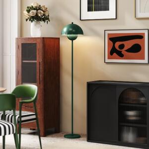 DecHome Lampada da Terra con Paralume Semicircolare e Interruttore a Pedale in Acciaio 30x155 cm colore Verde
