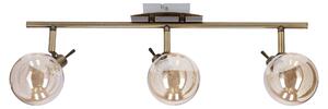 Faretto da soffitto LENTINI - 3xG9, 40W, patina / ambra