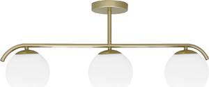 Lampada da soffitto AMADEO in ottone e bianco, 3xE14x40W, vetro, dimensioni: 29x70x14,5 cm, IP20, Candellux