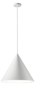 Lampadario conico perenz iconic 8408 b e27 led 50cm bianco opaco - Perenz