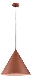 Lampadario conico perenz iconic 8408 e e27 led 50cm terracotta opaco - Perenz