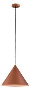 Lampadario conico perenz iconic 8406 e e27 led 40cm terracotta - Perenz
