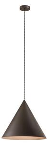 Lampadario conico perenz iconic 8406 gr e27 led 40cm grigio marrone - Perenz