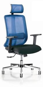 Sedia ergonomica certificata UNI EN 1335 VERTIGO blu – Made in Italy