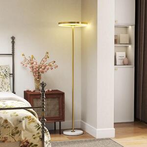 DecHome Lampada da Terra Moderna con Luce Dimmerabile con Interruttore a Pedale e 3 Luminosit colore Oro