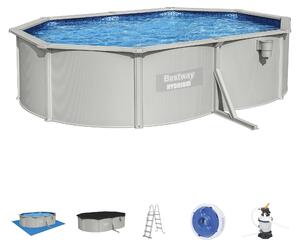 Piscina in acciaio fuori terra ovale Hydrium 500x360x120 cm Bestway 56586