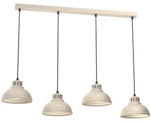 Lampada a sospensione Sven color crema e nero, 4xE27x15W, metallo, dimensioni: 110x105x21 cm, IP20, Luminex
