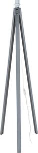 DecHome Lampada da Terra Stile Minimal in MDF Base a Tre Gambe Interruttore On/Off, Attacco E27, Filo 2 m Dimensioni 45x135 cm colore Grigio - Deco