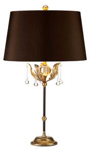 Lampada da tavolo con paralume Amarilli marrone-oro, 1xE27x60W, tessuto, dimensioni: 72x43x19 cm, IP20, Elstead