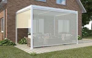 VivaGarden Laterale Per Pergola 4x4 Bioclimatica in Textilene ccolore Bianco - GA802112-BIAN