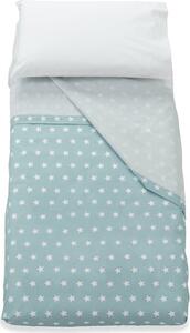 Italbaby Lenzuola Lettino Neonato Set in Cotone Federa + Sopra + Sotto con Angoli colore Menta - Starlette
