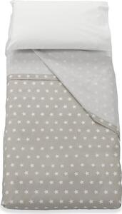 Italbaby Lenzuola Lettino Neonato Set in Cotone Federa + Sopra + Sotto con Angoli colore Tortora - Starlette