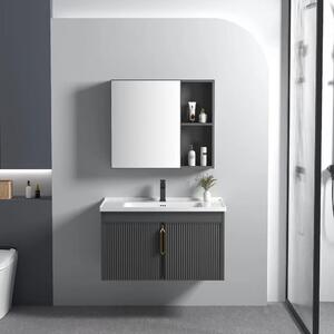 Set di mobili da bagno con lavabo Astor 60cm Grey