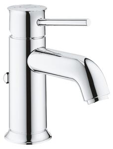 Grohe Start Classic - Miscelatore monocomando per lavabo S (scarico automatico, basso consumo d'acqua, installazione rapida, altezza 155 mm), cromo, 23782000
