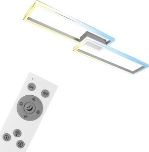 Lampada da soffitto a LED, alluminio-cromo, LED/45W