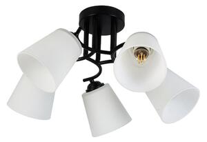 Plafoniera PAFOS 5xE27/15W/230V nera