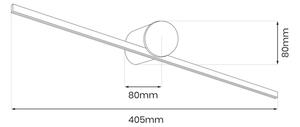 Illuminazione LED per specchio da bagno ARTIST LED/6W/230V 40 cm IP44 nero