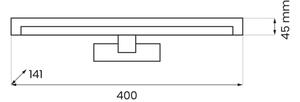 Illuminazione a LED per specchio da bagno MIRORE LED/8W/230V 40 cm IP44 bianco