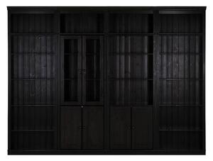 Libreria in legno di pino marrone 370x223 cm Anita - Støraa