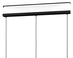 Eglo 901924 - Lampadario a cavo ARISCANI 3xE27/60W/230V nero/beige/fumé