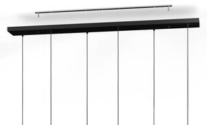 Eglo 901926 - Lampadario a cavo ARISCANI 10xE27/60W/230V nero/beige/fumé