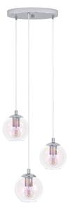 Eglo 901921 - Lampadario a sospensione su cavo ARISCANI 3xE27/60W/230V, cromo lucido