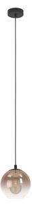 Eglo 901923 - Lampadario a sospensione con cavo ARISCANI 1xE27/60W/230V nero/beige/fumé