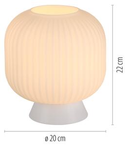 Schöner Wohnen 13573-16 - Lampada da tavolo NAMI 1xE27/25W/230V bianca