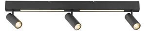 Schöner Wohnen 11794-18 - Faretto LED DANTE 3xGU10/10W+LED/14,4W nero
