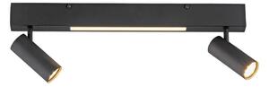 Schöner Wohnen 11793-18 - Faretto LED DANTE 2xGU10/10W+LED/7,2W nero