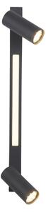 Schöner Wohnen 11793-18 - Faretto LED DANTE 2xGU10/10W+LED/7,2W nero