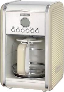 Ariete Macchina Caff Americano Sistema di ricarica Macinato in Polvere 4/12 Tazze Colore Beige - 1342 Vintage