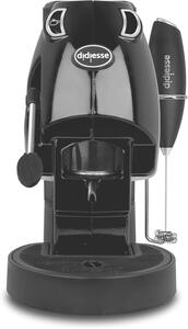 DIDIESSE Macchina da Caff a Cialde Potenza 450 Watt con Frullino Montalatte e Doppio Portacialde Erogatore Acqua Calda per Caff e T colore Nero 