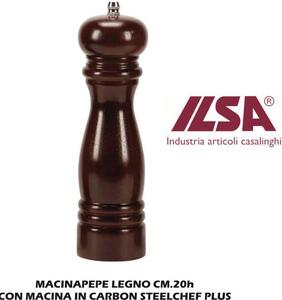 ILSA Macinapepe Legno cm 20h con Macina In Carbon Steelchef Plus - IS13220200