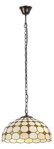 Brilagi - lampadario Tiffany in vetro colorato sospeso a catena DORAN 2xE27/60W/230V